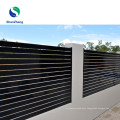 Aluminum Horizontal Slat Metal Security Fence for garden balcony  modern fence